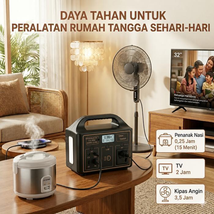 EXPOSE ESP150W PEMBANGKIT POWER STATION: SOLUSI DARURAT MATI LAMPU & CAMPING BATERAI 76.8WH, 12.8V, 