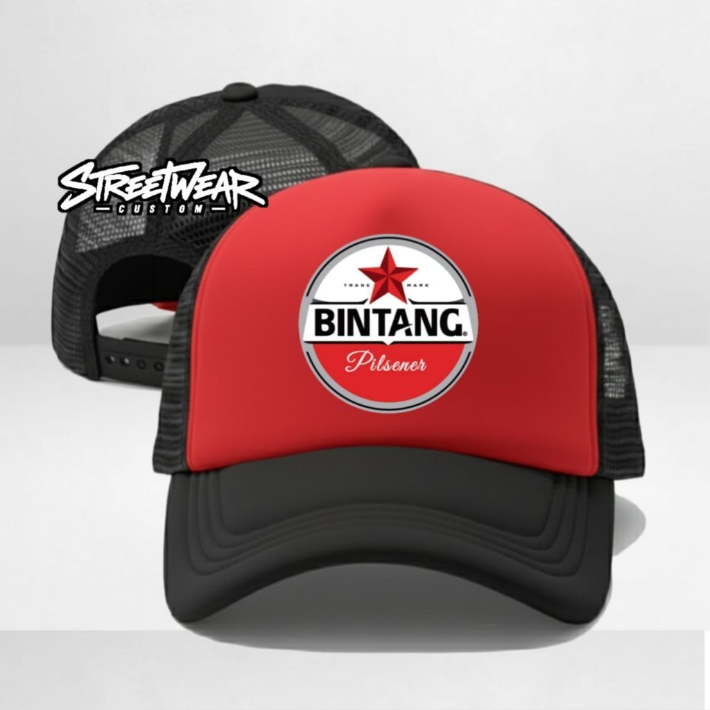 BINTANG BALI | Topi Trucker Bisbol - Topi Jaring Jala Pria Wanita