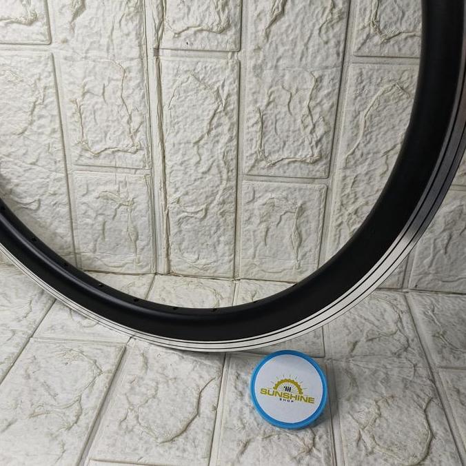 Velg Rims 20 Murni 406 GTS-TEC 36H 32H Double Wall 3cm Black CNC V-Brake Sepeda Lipat Minion BMX Jum