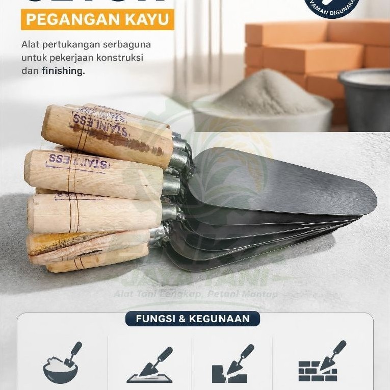 Cetok stainless cetok Galur cetok semen asli(kecil sedang besar)