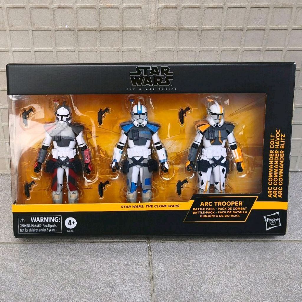 HASBRO STAR WARS BLACK SERIES ARC TROOPER BATTLE PACK ARC COMMANDER COLT HAVOC BLITZ THE CLONE WARS 