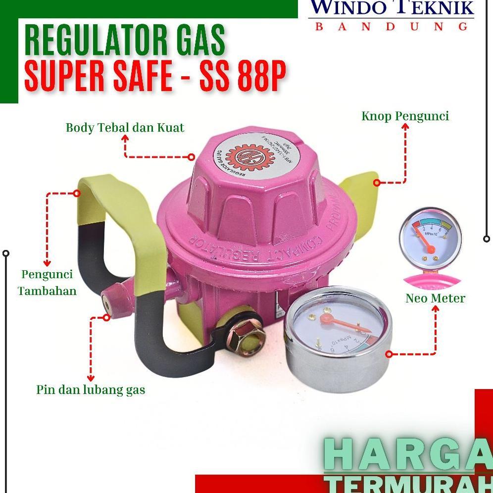 REGULATOR SUPER SAFE SS88P METER / LEGULATOR SUPERSAFE SS-88P DOUBLE LOCK / PENGAMAN GARANSI 1TAHUN 