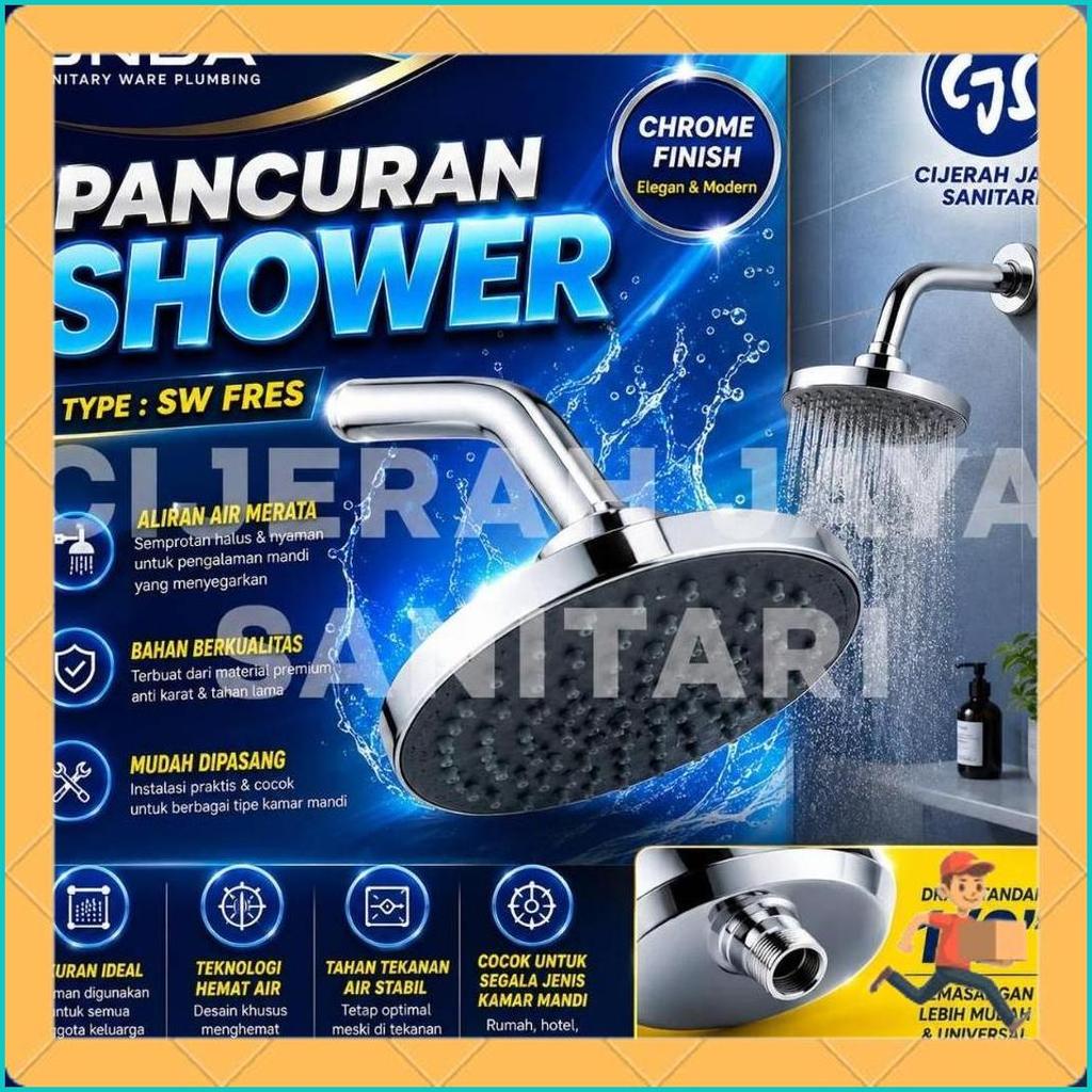 Shower Tanam Tembok Dinding Mandi Onda Sw Fres  / Wall Shower Onda Stainless 6.6