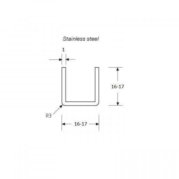 Ready List U Stainless 300 Cm U Shape Stainless Plat U Siku Stainless