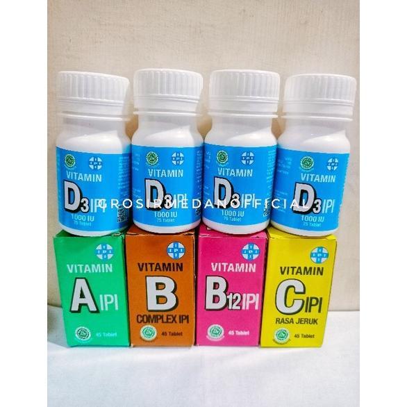 IPI VITAMIN C - VITAMIN D3 - VITAMIN A - VITAMIN B1 - VITAMIN B12 - VITAMIN B KOMPLEK