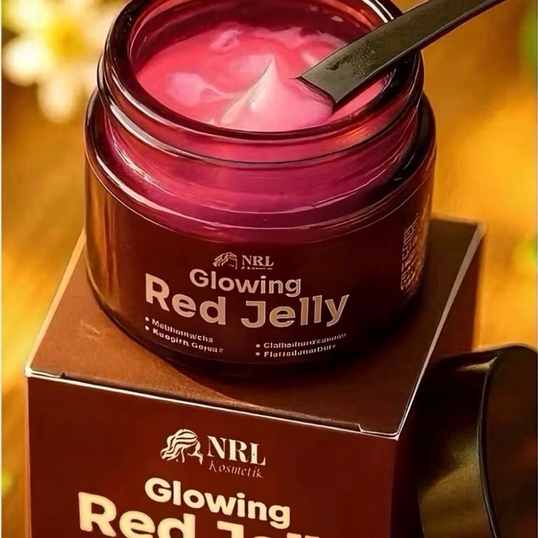 1 POT RED JELLY NRL GLOWING BPOM