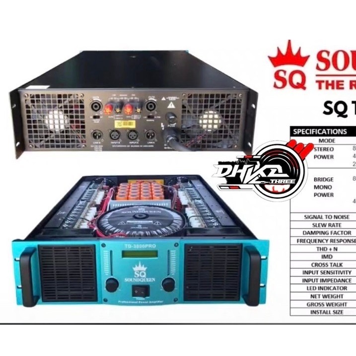 POWER SOUNDQUEEN TD 3800 PRO CLASS TD LCD ORIGINAL BARU / Power Soundqueen Td 3800 Pro CLASS TD LCD 