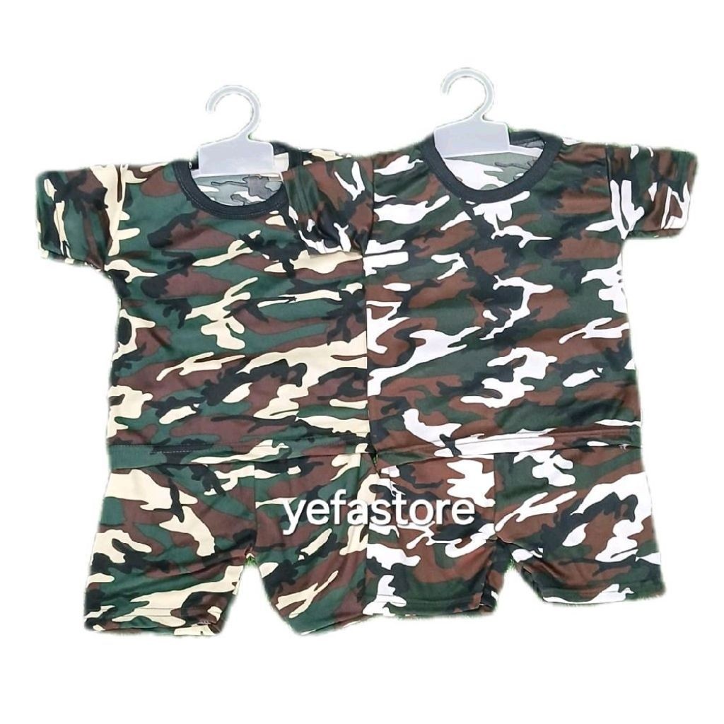 SETELAN KAOS ANAK LAKI ARMY 1-6 TAHUN KAOS TENTARA