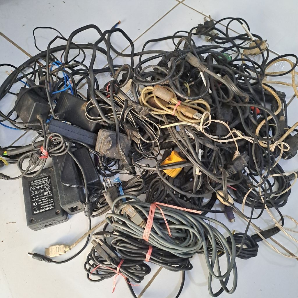 borongan perkabelan 5,5kg kabel power ac adaptor campur