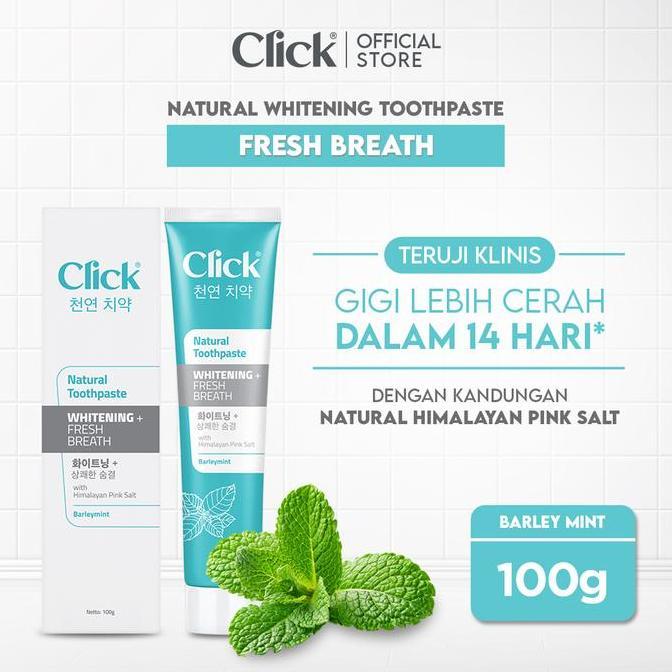 Click Natural Toothpaste Whitening + Fresh Breath
