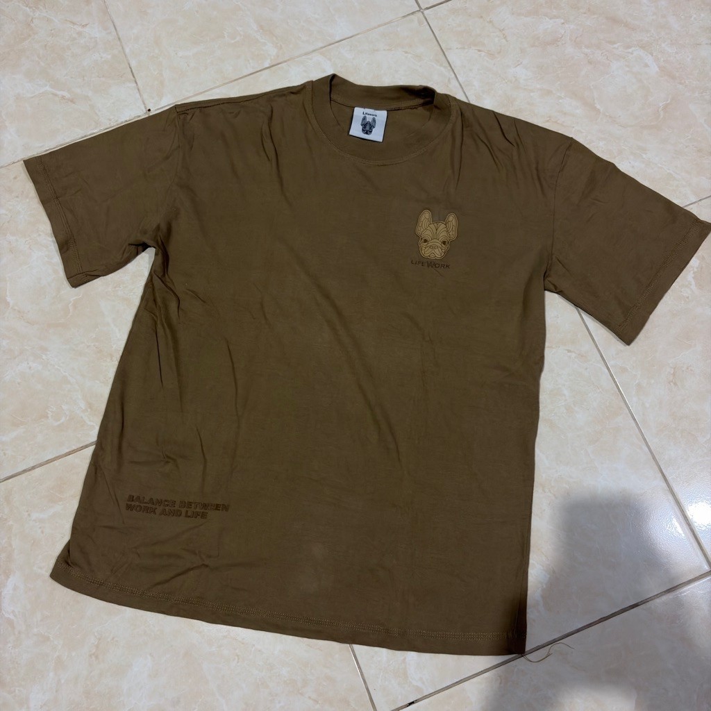 kaos LIFE - WORK Second good kondisi