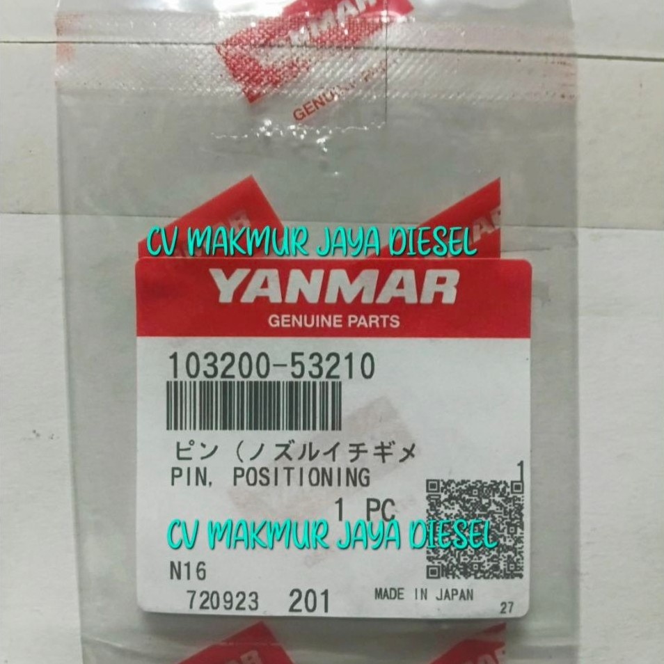 Pin Positioning/Pin Nozzle 6 Aym/Wst/Wet 103200-53210 Yanmar Genuine Parts