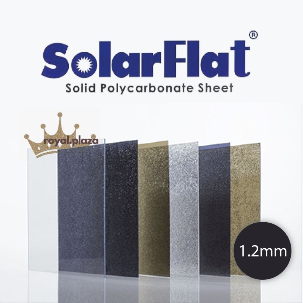 SOLARFLAT 1.2 MM Atap Kanopi Solar Flat Polycarbonate