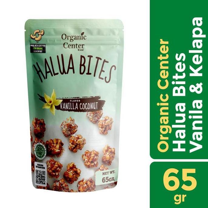 Vegadasama8 - Organic Center - Halua Vanilla 65Gr - Kacang Mete - Snack