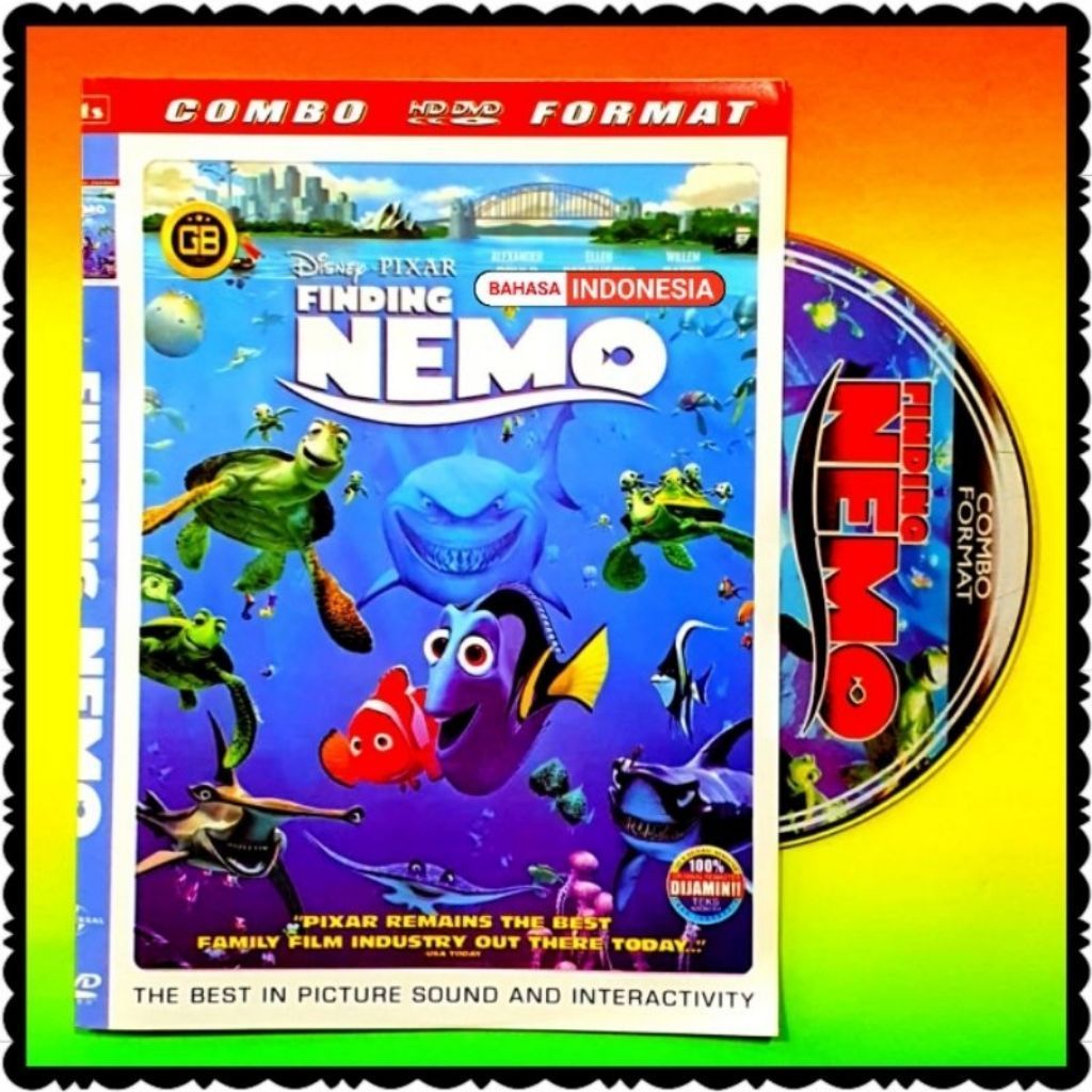 KASET DVD FILMS FINDING NEMO DORY DUBBING BAHASA INDONESIA