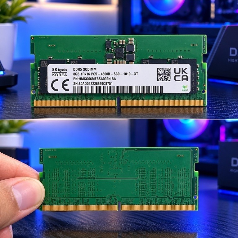 Memory (Ram) Sodim 8gb ddr5 pc5-4800B sk hynix  Garansi