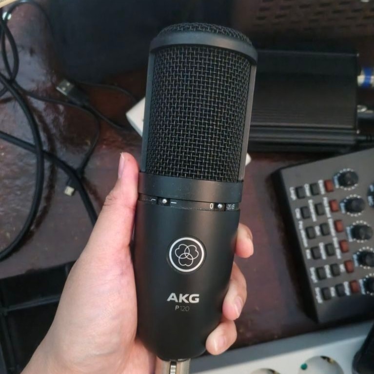Microphone AKG P120 by Harman High-Performance General Purpose Medium-Diaphragm Condenser Recording 