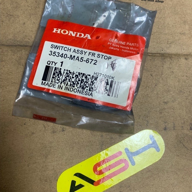 Switch Rem Depan Honda Supra X Karisma Supra 125 Tiger 2000 Megapro original AHM NOS