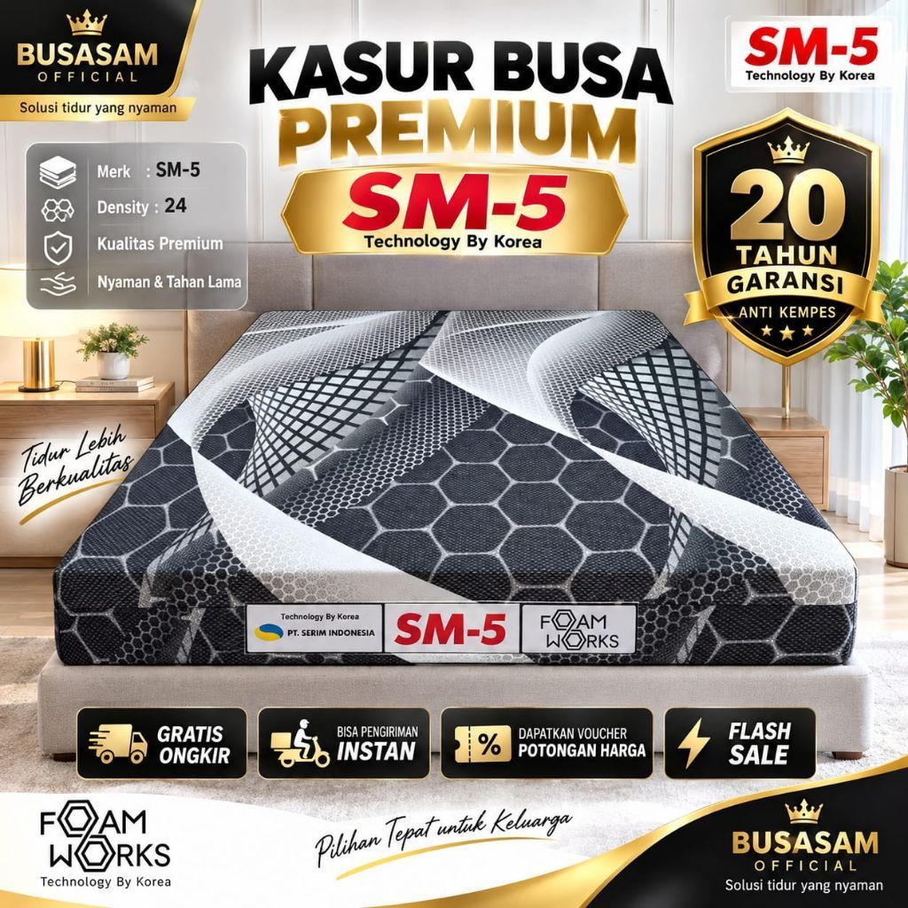 KASUR BUSA D24 GARANSI 20 TAHUN KASUR BUSA KASUR SPON KASUR LANTAI KASUR LIPAT KASUR BAYI KASUR SPRI