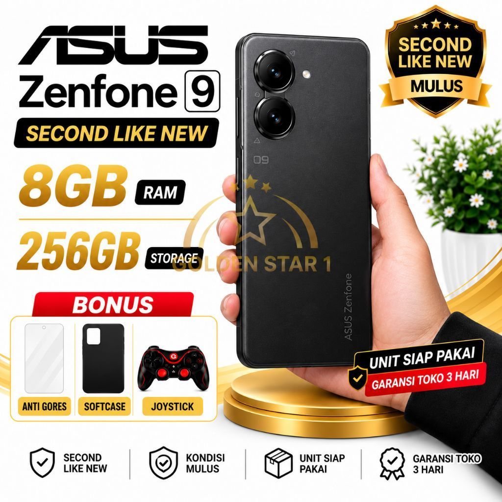 ASUS Zenfone 9 5G RAM 8/256GB AMOLED 120Hz Second Mulus Bonus