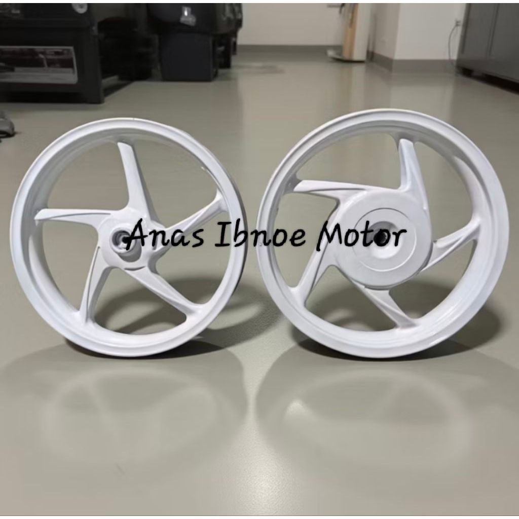 Velg Pelek 1Set Honda Beat Scoopy Vario 110 Spacy Putih Seken Original Copotan Masih Oke