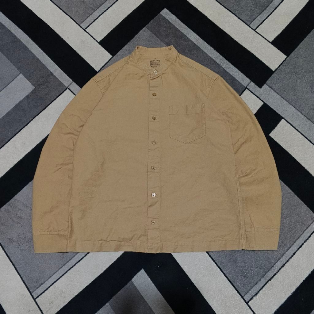 KEMEJA MUJI KERAH SANGHAI BROWN