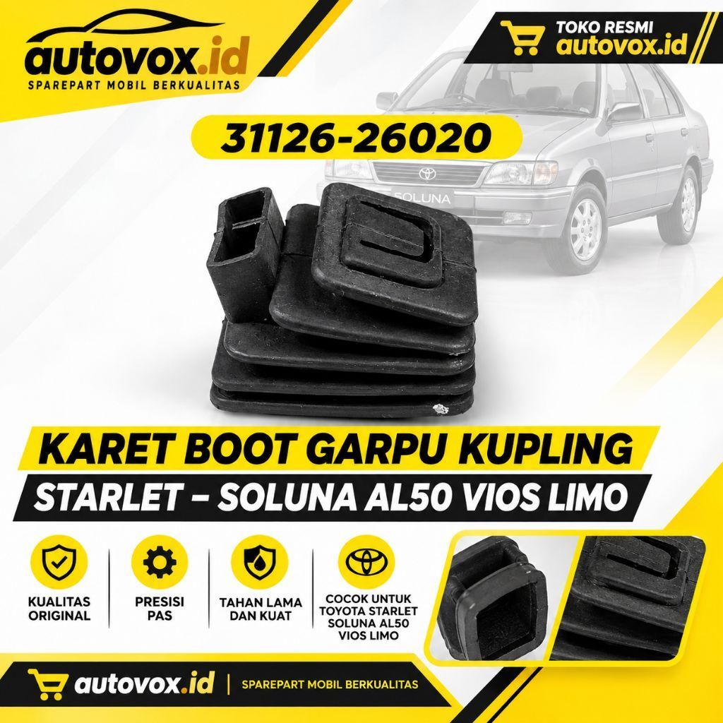 karet garpu kopling toyota starlet