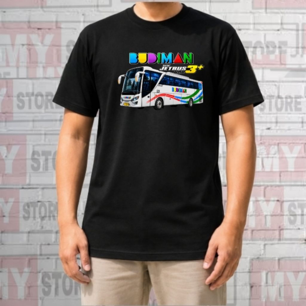 Baju kaos bus Budiman /kaos sablon DTF Bus mania budiman