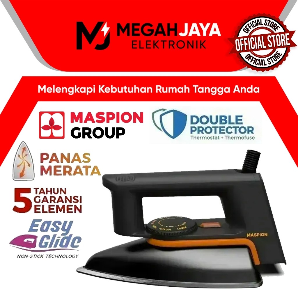 [ READY] MASPION SETRIKA EX1010 / EX 1010 / EX-1010 / EX - 1010 / EX 1010BB BLACKBERRY (350W) GARANS