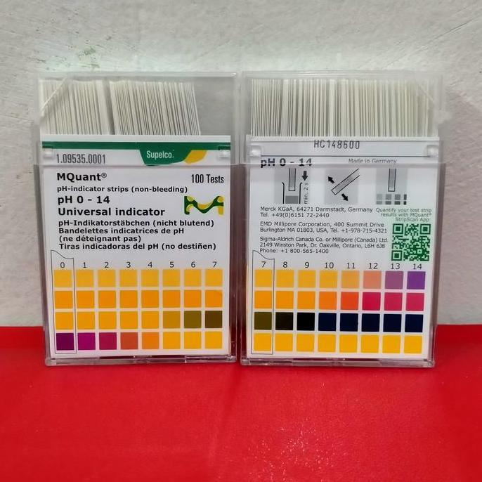 Merck. Ph Paper Universal. Kertas Ph. Ph Indicator. 0-14. Cat.109535