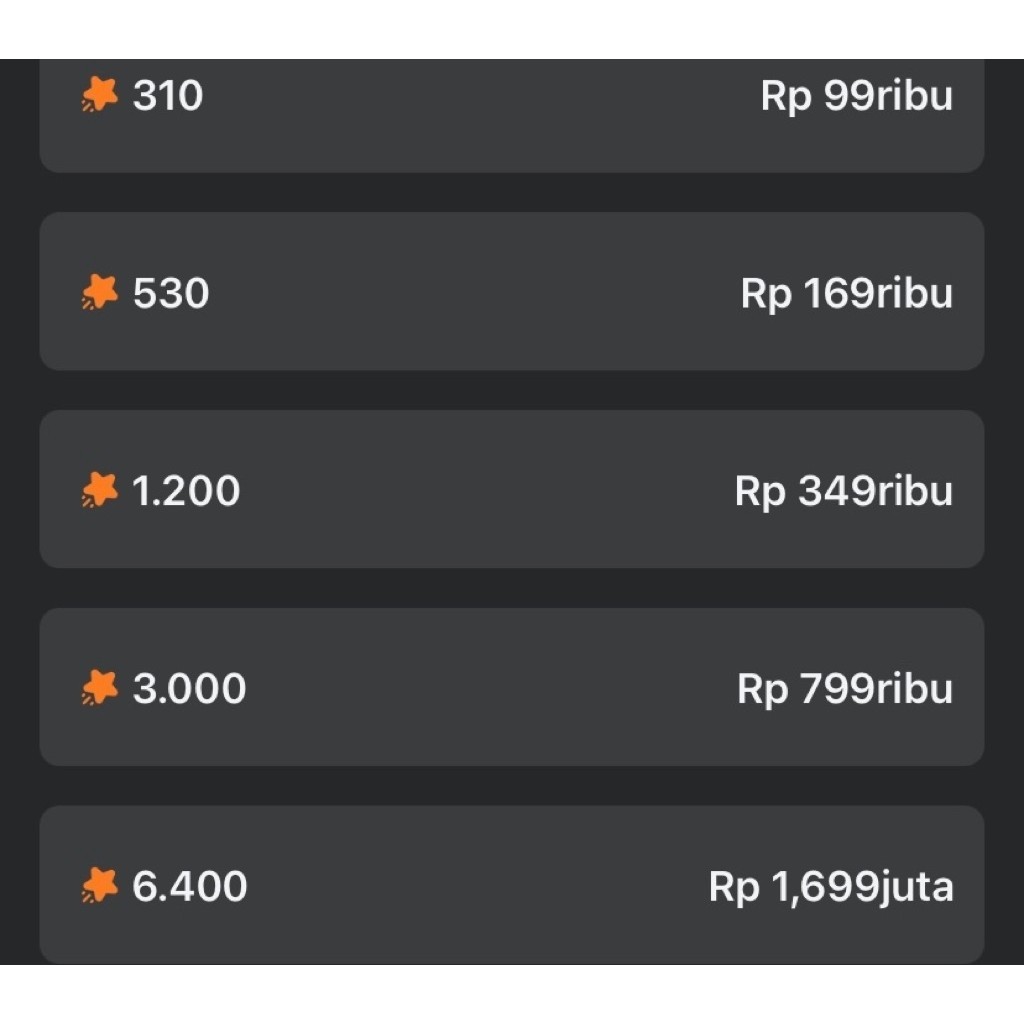 JASA TOP UP BINTANG GIFT KEJORA FB PRO FACEBOOK PRO