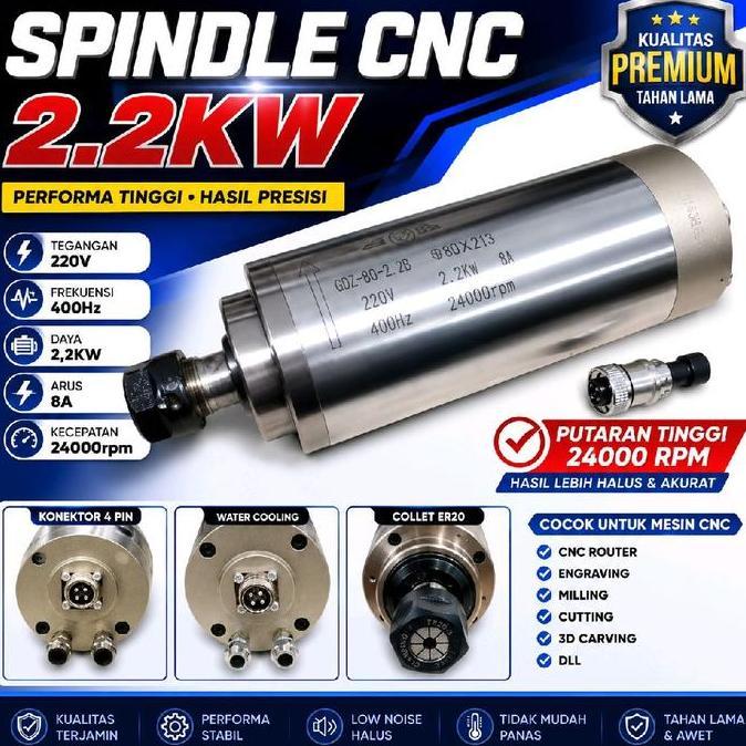 Water Cooled Spindle 0,8Kw Cnc 800W