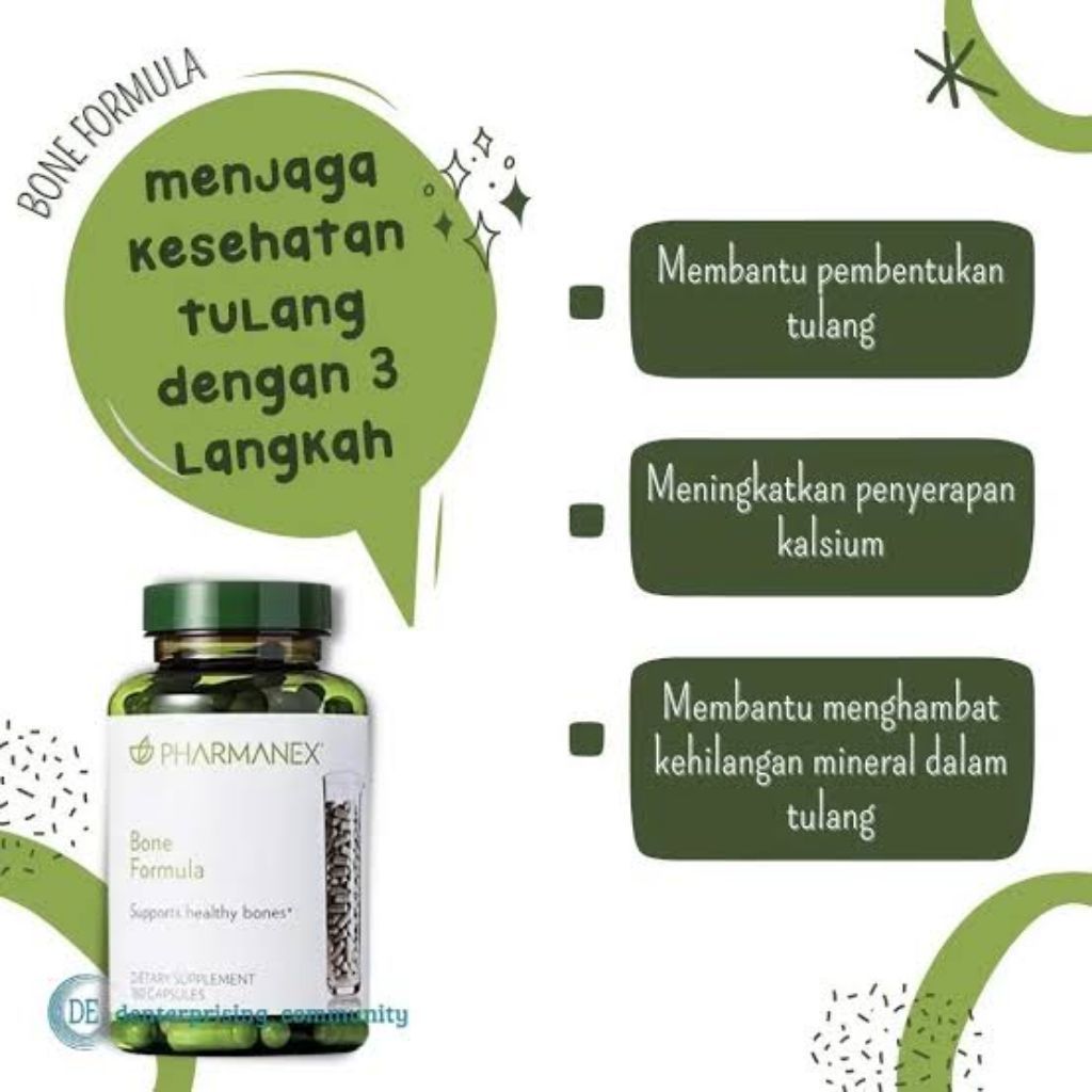 PHARMANEX Bone Formula Suplemen Makanan Kapsul untuk Kesehatan Tulang