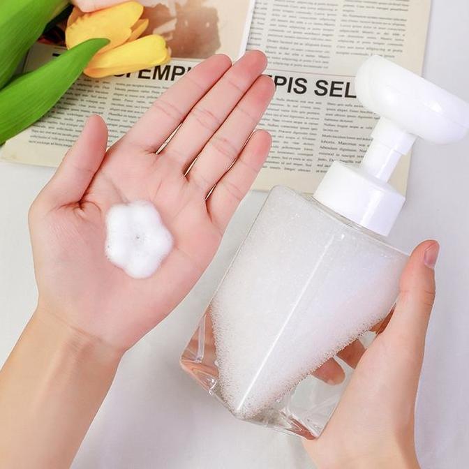 Ftwx- Tutu Botol Dispenser Sabun Busa Bentuk Bunga/Foam Flower Stamp Hand Soap/Dah Sabun Cuci Tangan