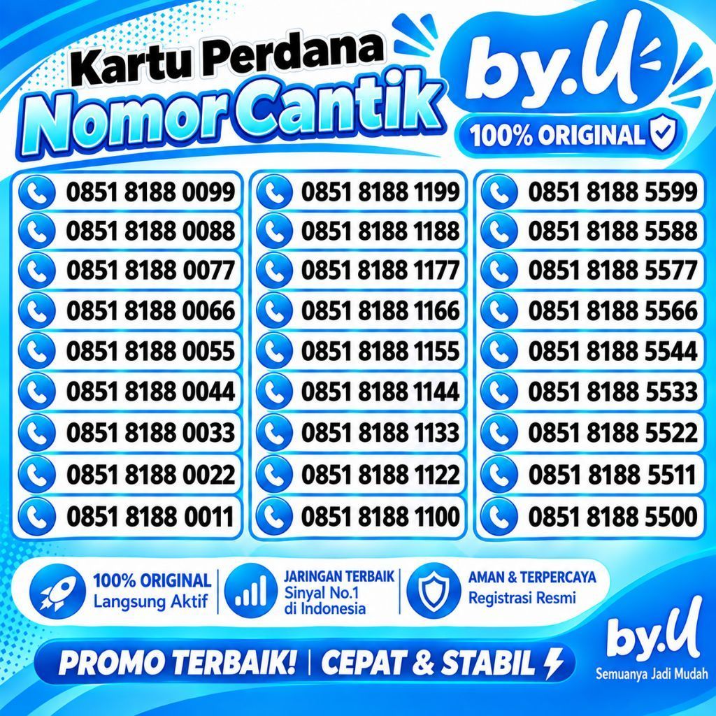 By.U Nomor Cantik By.U AABBCC spesial Mastiv Selamanya
