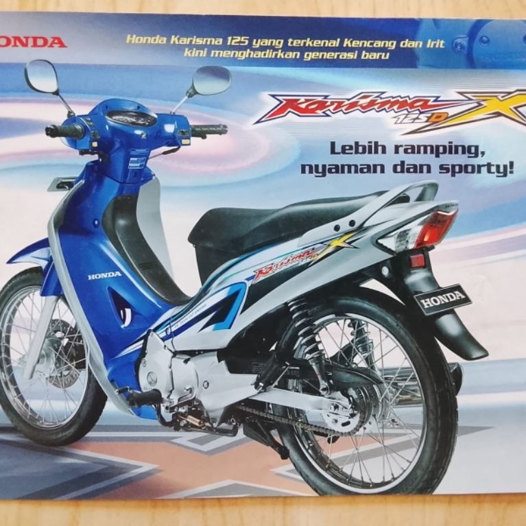 Brosur Leaflet Honda Karisma X 125 Original