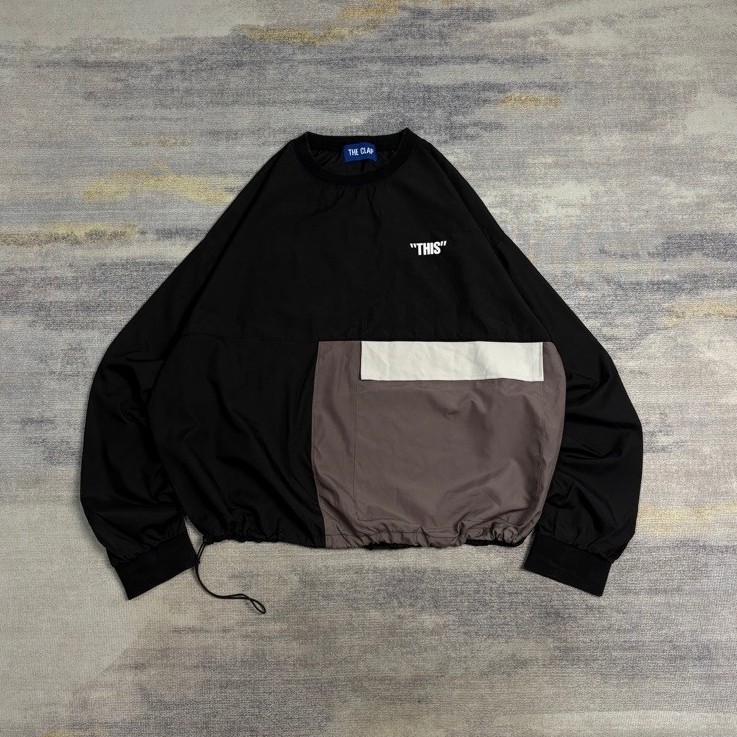 the clap windbreaker jacket size L boxy oversize