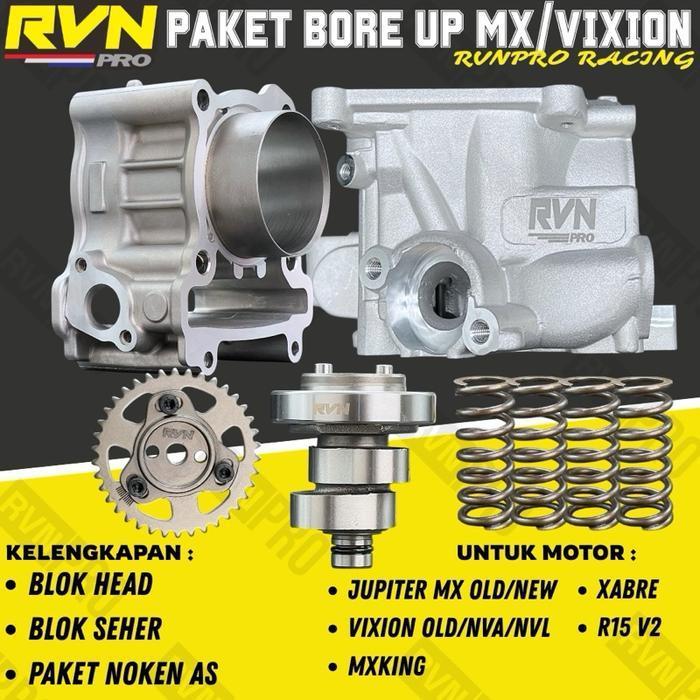 PAKETAN BORE UP PAKET BOREUP PAKET BLOK SEHER BORING BOREUP HEAD NOKEN AS CHAMSHAFT SENTRIK GESER TI