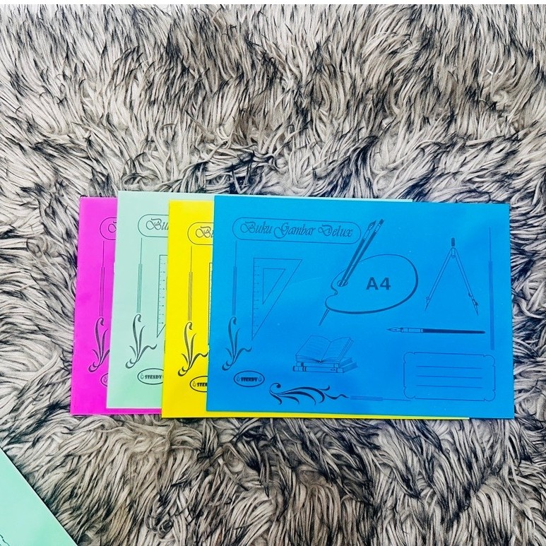 Buku gambar Delux A4 Tebal sangat cocok untuk pelajaran melukis di sekolah
