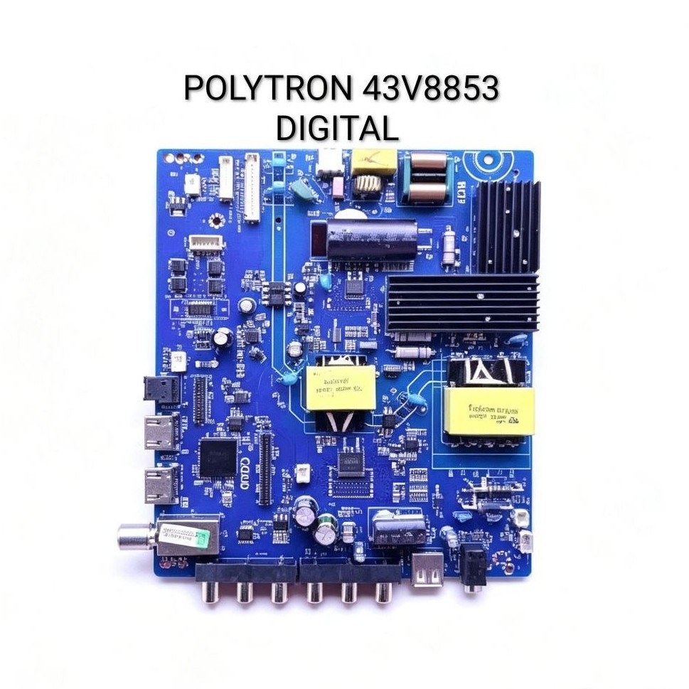 MB MAINBOARD TV POLYTRON PLD 43V8853 | MESIN TV POLYTRON PLD43V8853 | MOTHERBOARD MOBO MODUL BOARD T