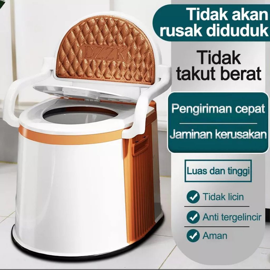 Kloset Toilet Pispot Duduk Portabel Untuk Orang Tua Lansia dan Ibu Wanita Hamil / Closet Portable