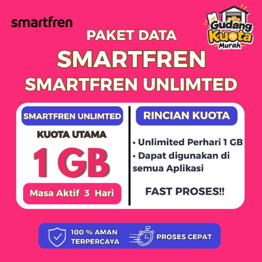 [PROMO] PAKET DATA SMARTFREN UNLIMITED HARIAN BULANAN SUPER MURAH