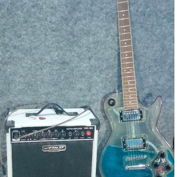 gitar listrik custom bahan resin epoxy