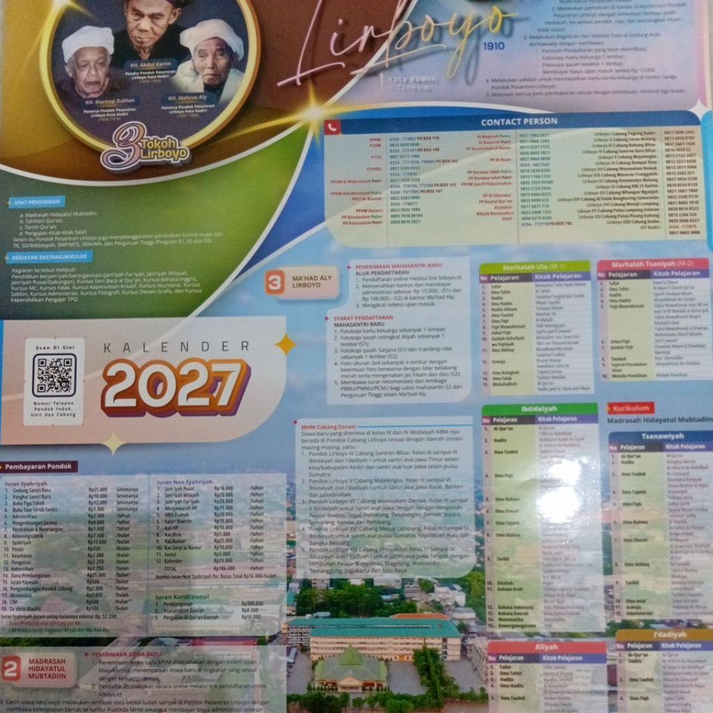 KALENDER PONDOK PESANTREN LIRBOYO KOTA KEDIRI 2027 ORIGINAL Kalender Pondok Pesantren Lirboyo Origin