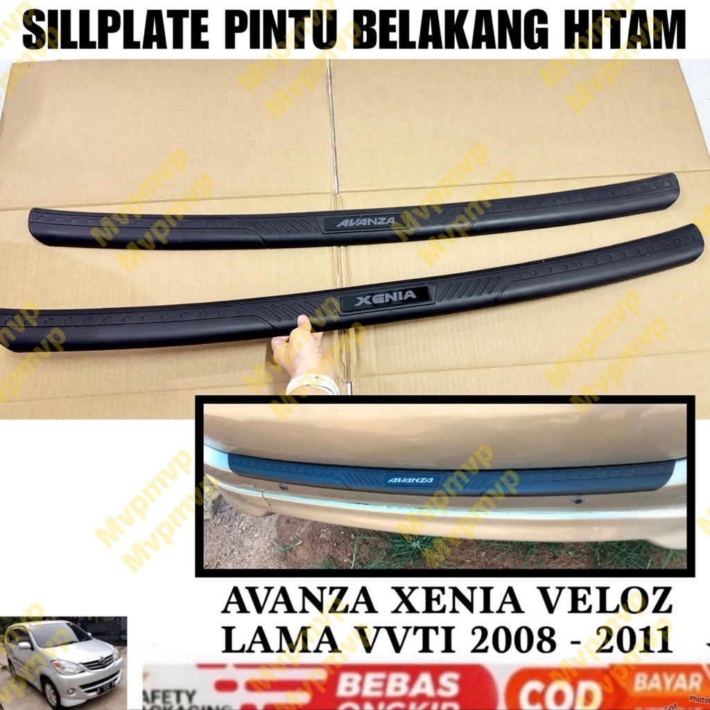 Sillplate Belakang Avanza Xenia 2004 2008 2010 2011 Emboss Hitam