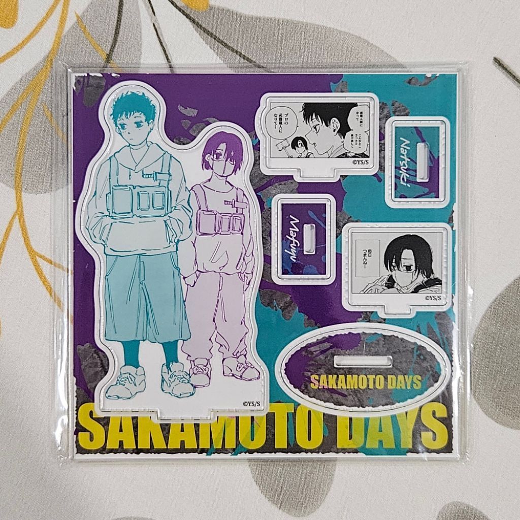 sakamoto days sakadays seba brothers childhood acrylic stand set natsuki seba mafuyu seba