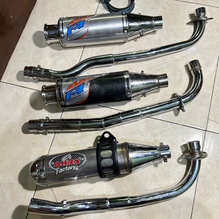 Knalpot AHRS Factory 3 Bebek Original AHRS Shogun Smash PNP Jupiter Astrea Grand Suprafit Titan Vega