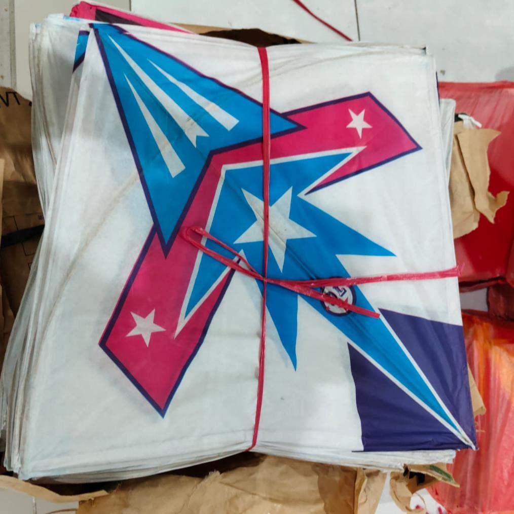 10 Pcs Layang Layang Plastik / Layangan Sablon / Layangan Minyak / Mainan Layangan Jadul Terbatas