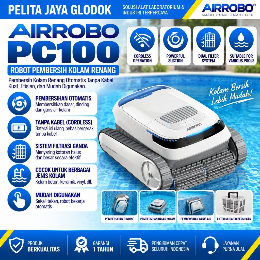 Robot Pembersih Kolam Renang Vacum Robotic AIRROBO PC100