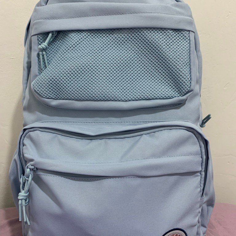 TAS RANSEL CONVERSE BIRU MUDA Preloved [100% ORI, BLM DIPAKAI]